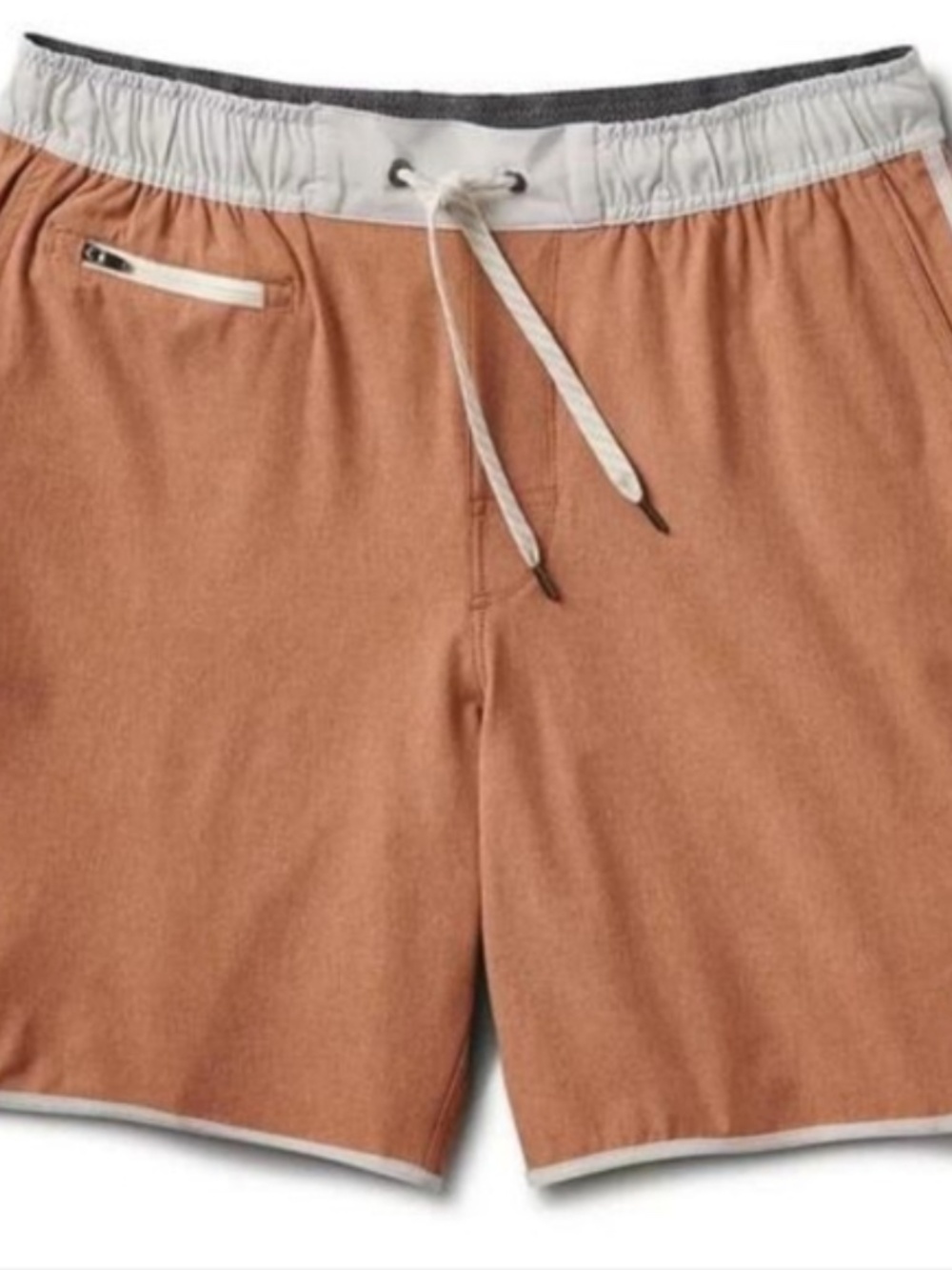 Vuori Banks Short 7” Men’s XXL Burnt Orange Rust Elastic Waist